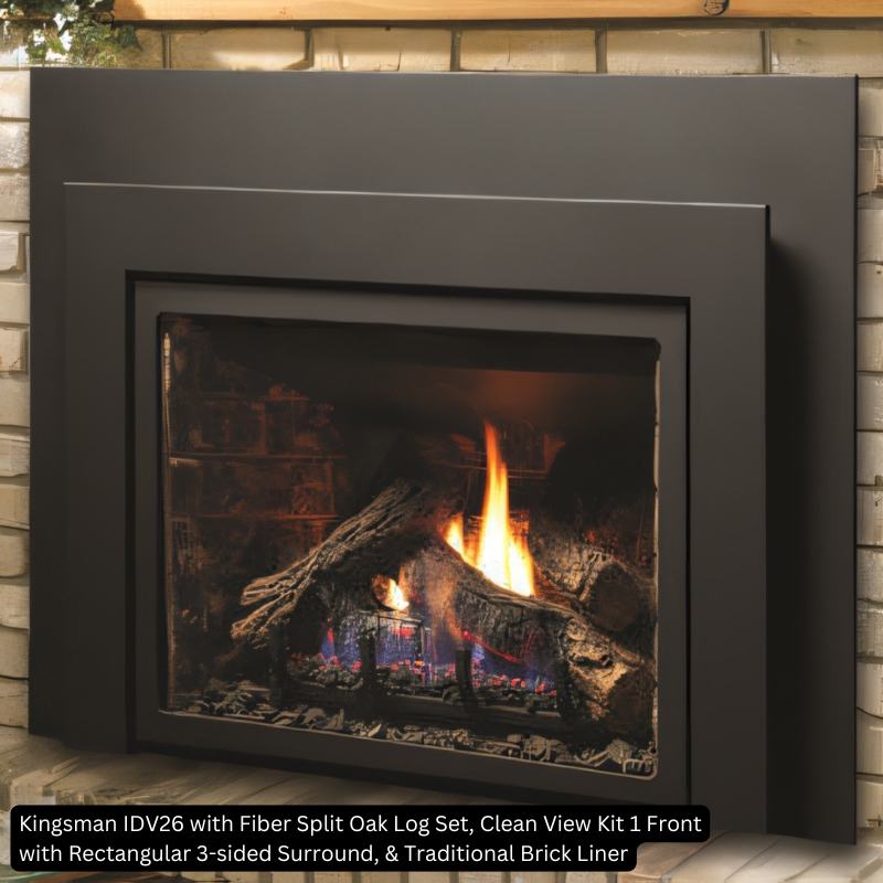 Kingsman IDV26 26" Direct Vent Fireplace Insert