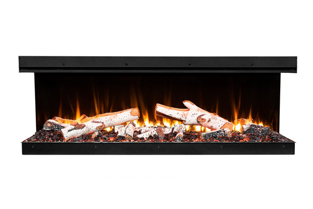 Amantii Fire & Ice LumaForest 63-Inch 3-Sided Built-In Electric Fireplace LF63