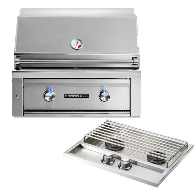 Lynx Sedona 30-Inch Built-In Gas Grill and Double Side Burner Package