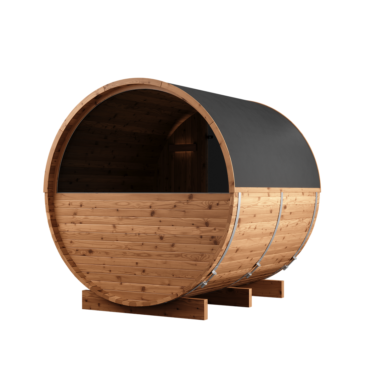 Thermory 6 Person Barrel Sauna No 62 DIY Kit with Window