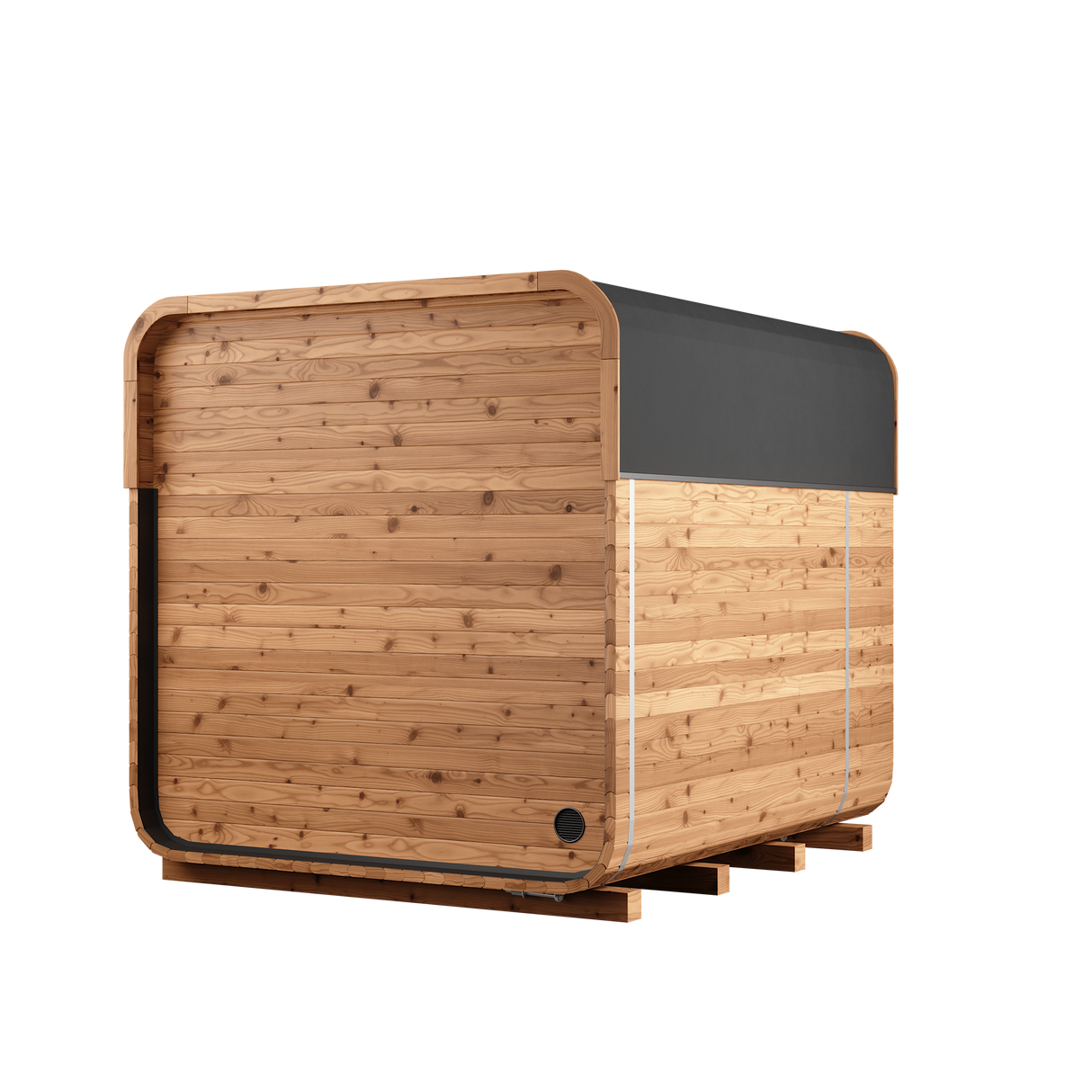 Thermory 6 Person Square Sauna No 41 DIY Kit with Terrace