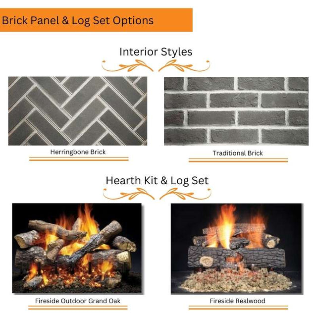 Majestic Cottagewood 42" Outdoor Wood Burning Fireplace
