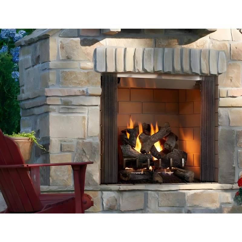 Majestic Castlewood 42" Outdoor Wood Burning Fireplace