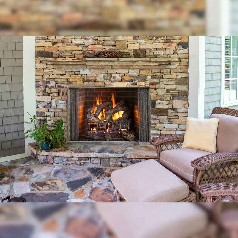 Majestic Cottagewood 36" Outdoor Wood Burning Fireplace