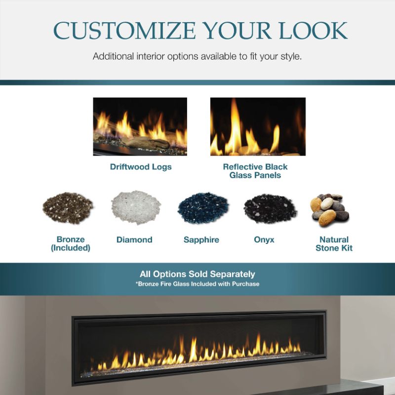 Majestic Echelon II 48" Linear Direct Vent Gas Fireplace