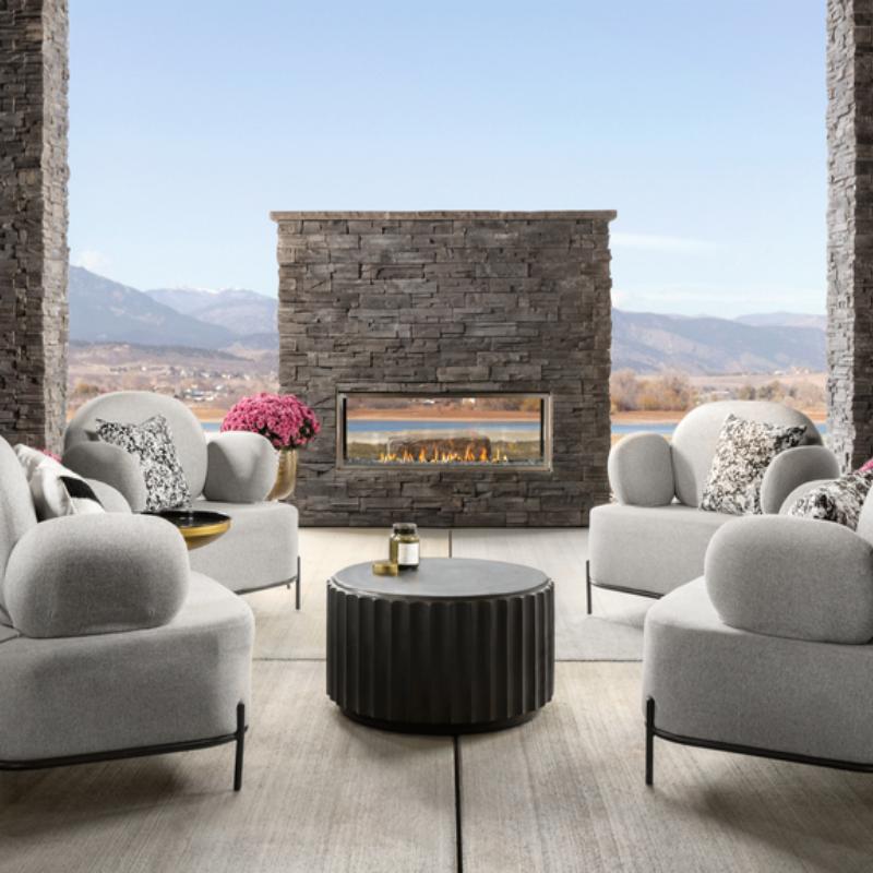 Majestic Lanai 48" See Thru Outdoor Linear Vent Free Gas Fireplace