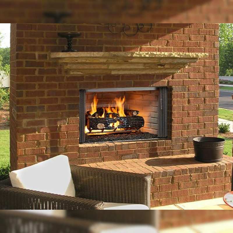 Majestic Villawood 42" Outdoor Wood Burning Fireplace