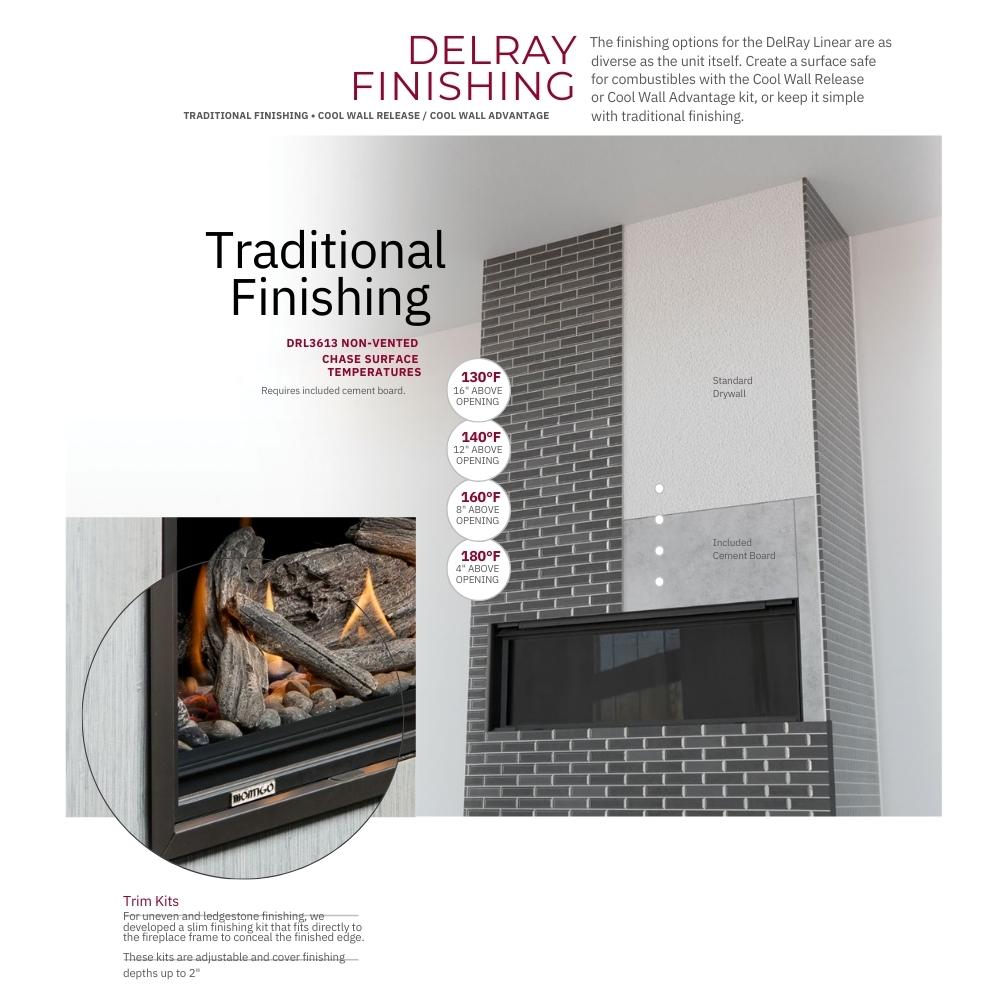 Montigo DelRay 60 Linear Direct-Vent Gas Fireplace - DRL6013NI