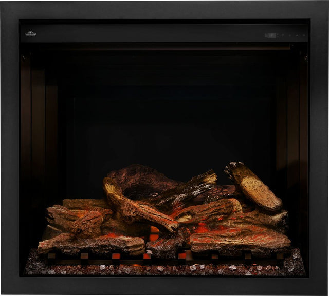 Napoleon Elevation X 36 Electric Fireplace - glowing ember bed detail