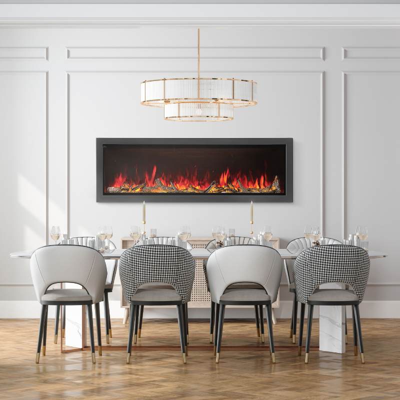 Napoleon Astound 74" Built-In Linear Electric Fireplace
