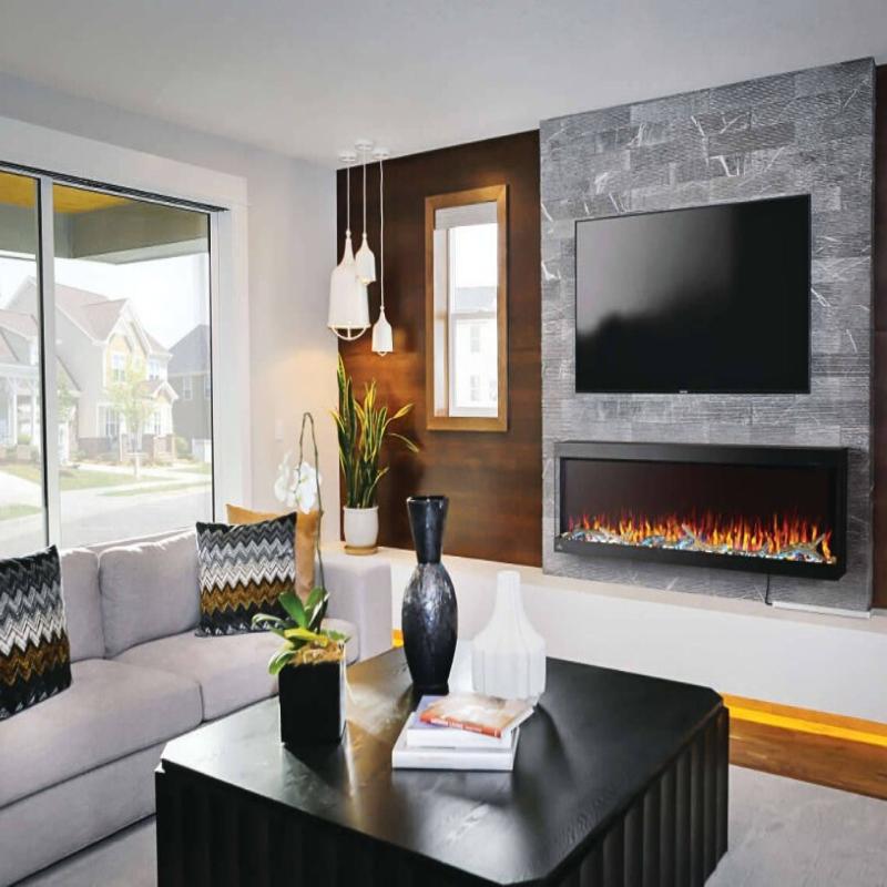 Napoleon Trivista Pictora 60" Wall Mount Electric Fireplace | NEFL60H-3SV