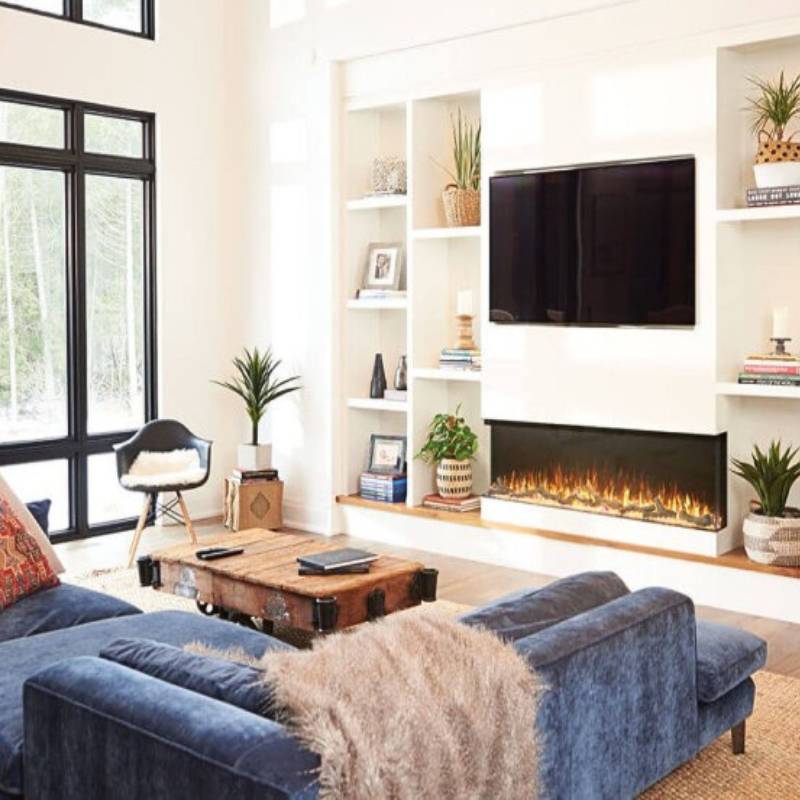 Napoleon Trivista Primis 60" 3-Sided Built-in Electric Fireplace | NEFB60H-3SV