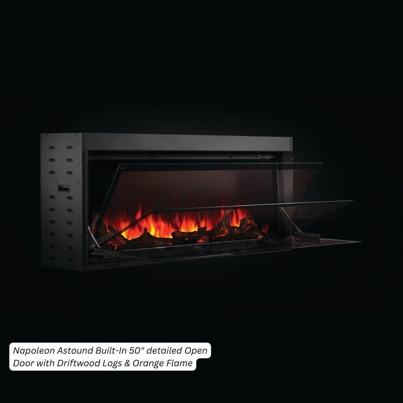 Napoleon Astound 74" Built-In Linear Electric Fireplace