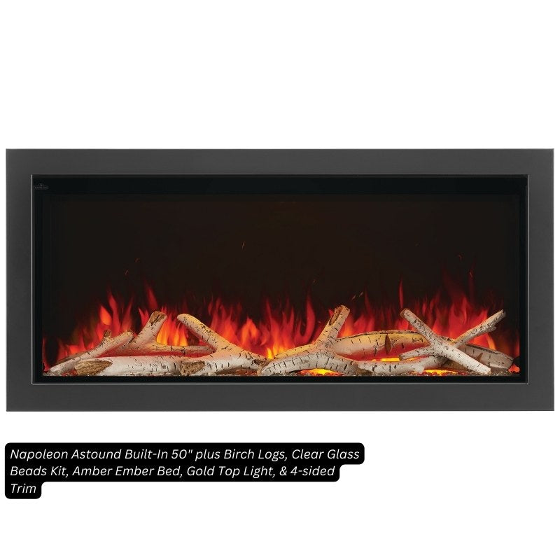 Birch Log Kit for Napoleon Electric Fireplaces