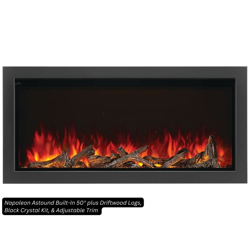 Black Crystals for Napoleon Electric Fireplaces