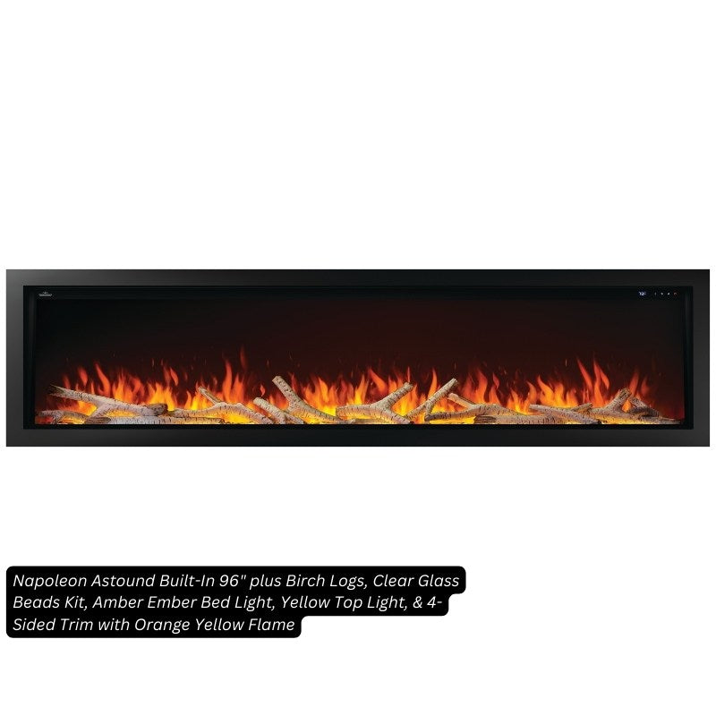 Birch Log Kit for Napoleon Electric Fireplaces