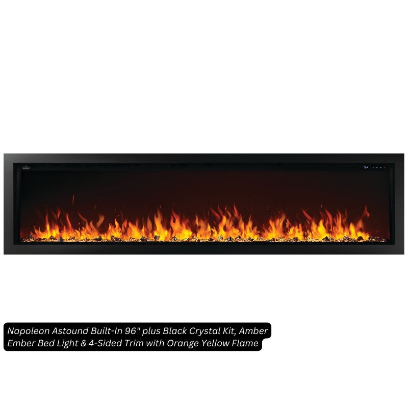 Black Crystals for Napoleon Electric Fireplaces