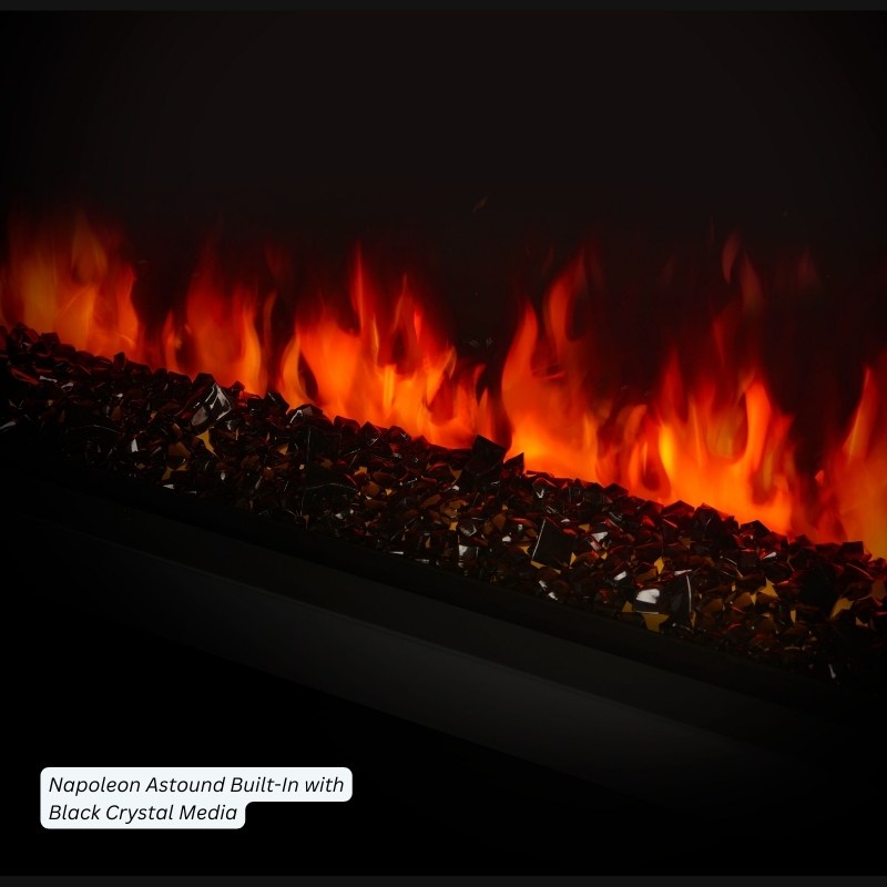 Napoleon Astound 74" Built-In Linear Electric Fireplace