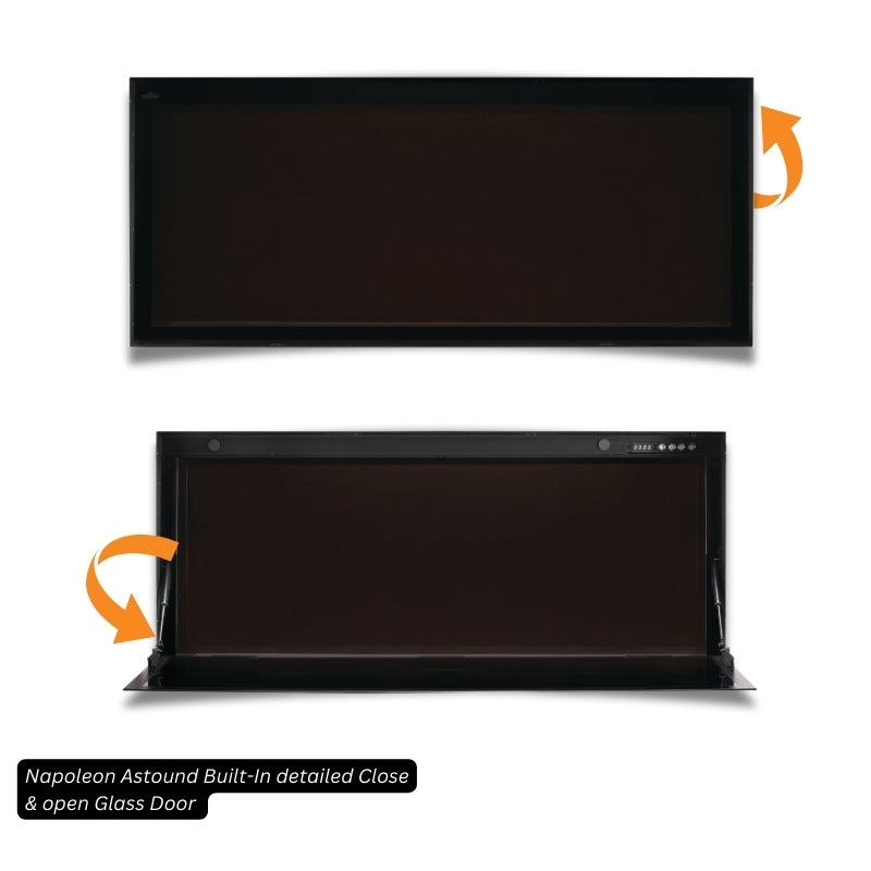 Napoleon Astound 74" Built-In Linear Electric Fireplace