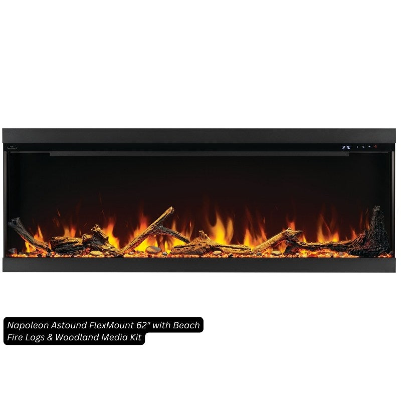 Napoleon Astound FlexMount 62" Linear Electric Fireplace