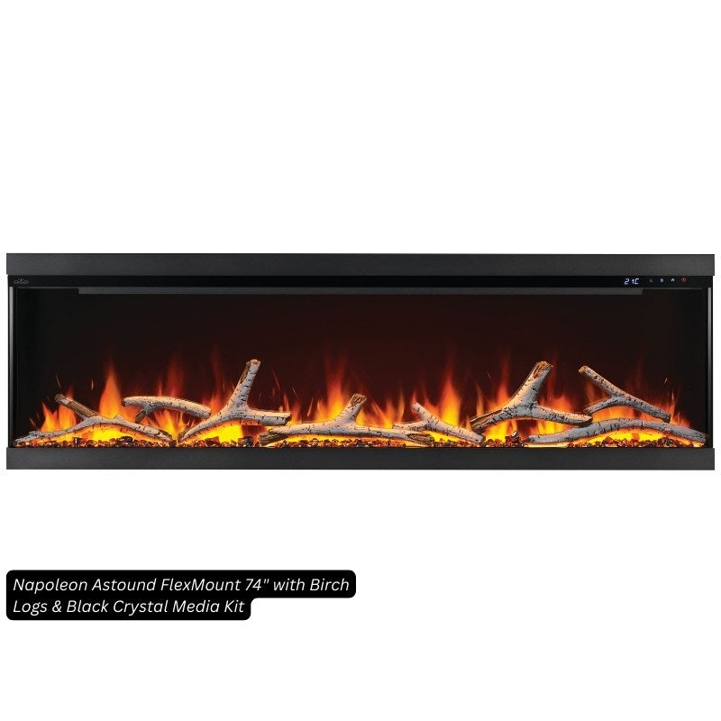 Napoleon Astound FlexMount 74" Linear Electric Fireplace