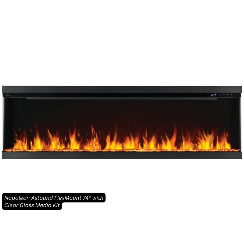 Napoleon Astound FlexMount 74" Linear Electric Fireplace