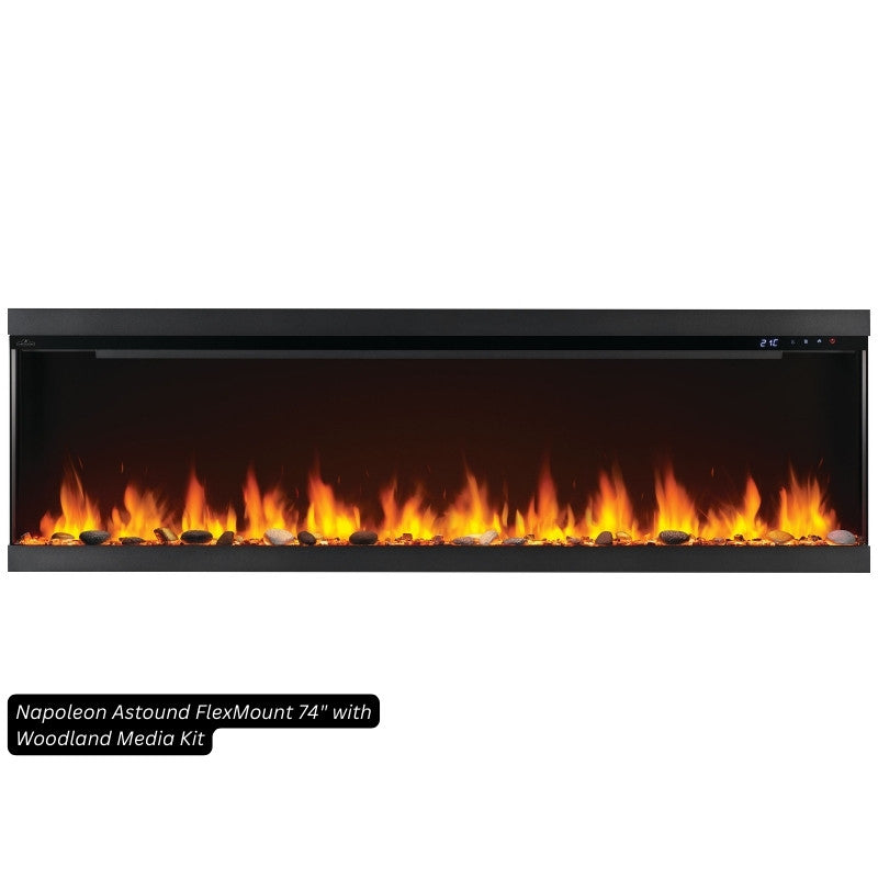Napoleon Astound FlexMount 74" Linear Electric Fireplace