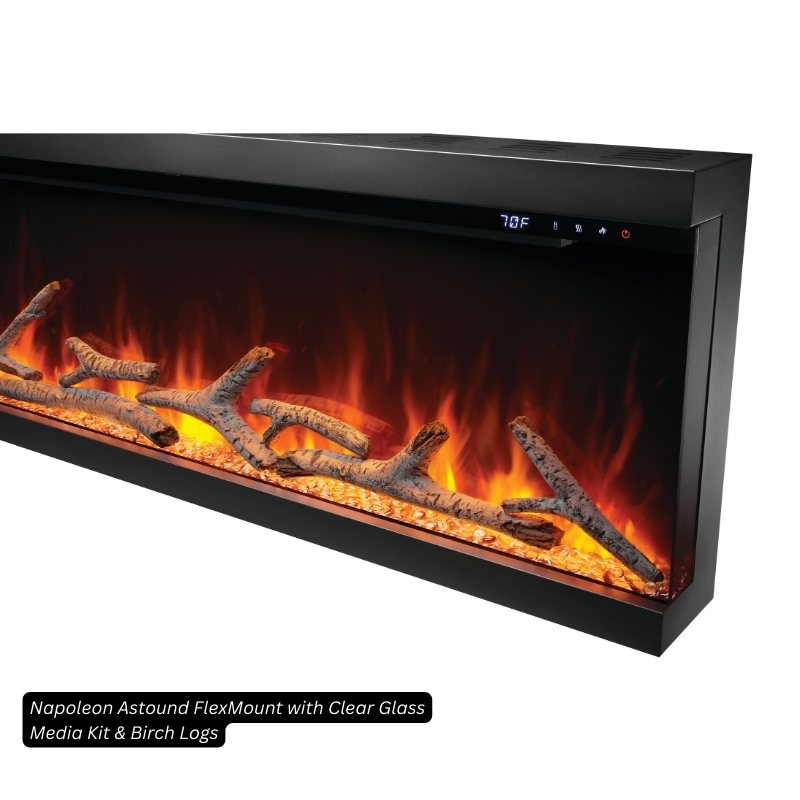 Napoleon Astound FlexMount 74" Linear Electric Fireplace