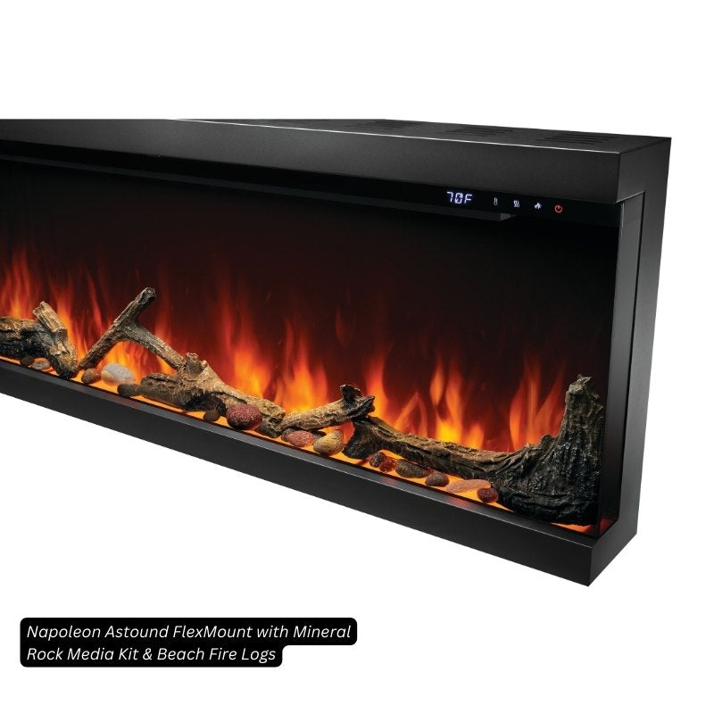 Napoleon Astound FlexMount 74" Linear Electric Fireplace