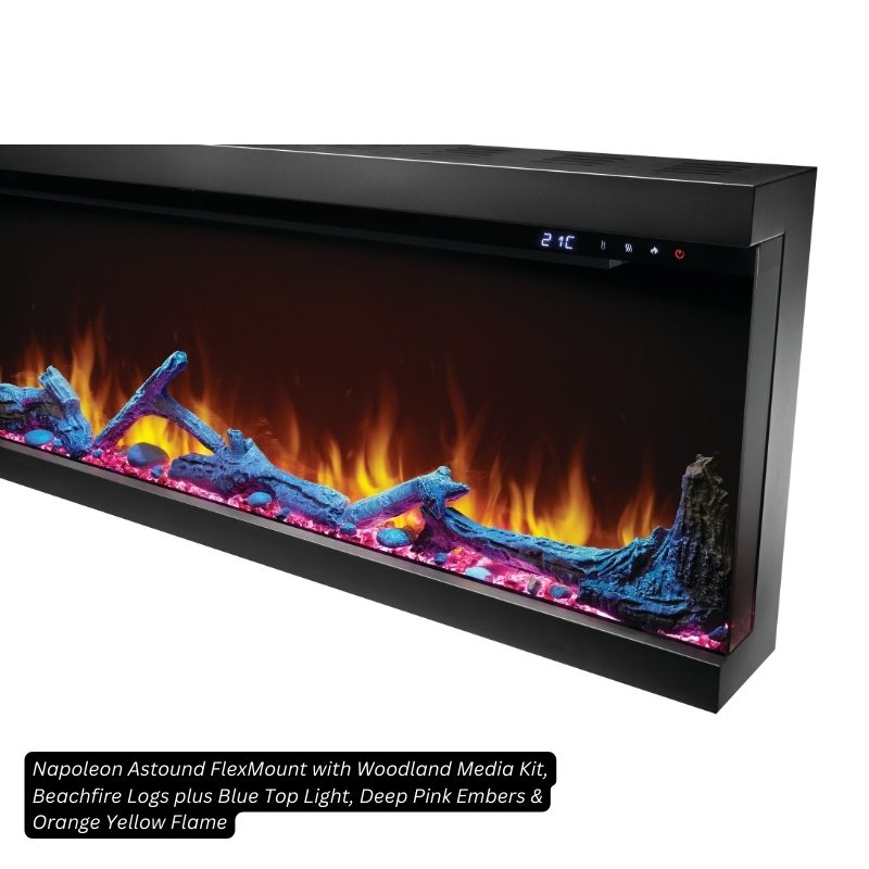 Napoleon Astound FlexMount 74" Linear Electric Fireplace