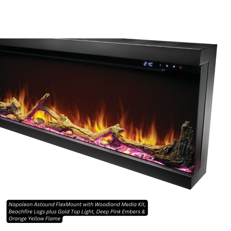 Napoleon Astound FlexMount 74" Linear Electric Fireplace
