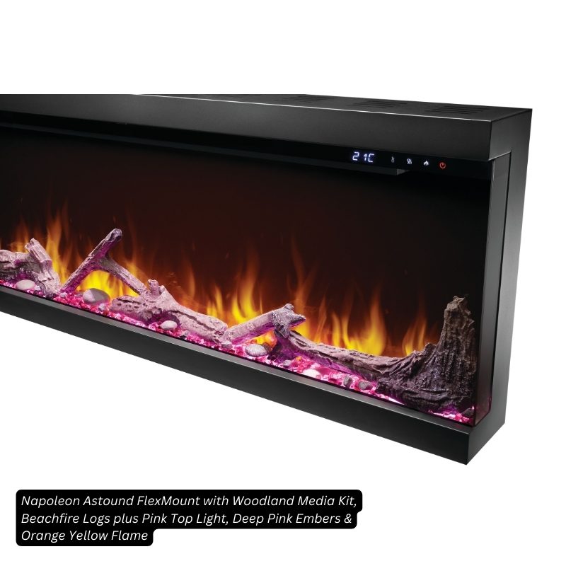 Napoleon Astound FlexMount 74" Linear Electric Fireplace