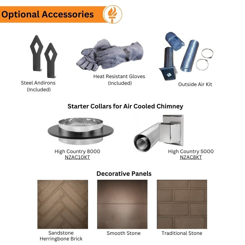 Napoleon High Country 8000 Wood Burning Fireplace