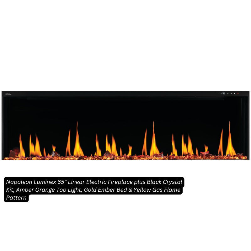 Black Crystals for Napoleon Electric Fireplaces