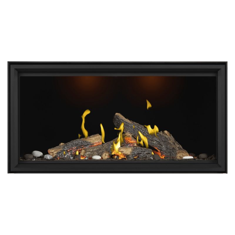 Napoleon Tall Vector with Luminous Logs 50" Direct Vent Linear Gas Fireplace