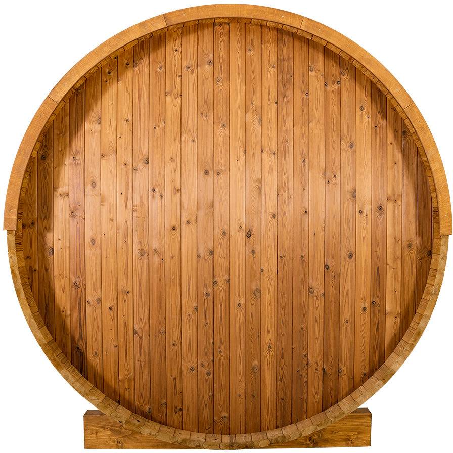 Thermory 4 Person Barrel Sauna No 61 DIY Kit with Porch & 7.5kw Heater