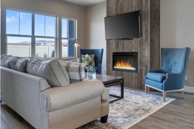 Dimplex Nova 23" Multi-Fire XHD Plug-in Electric Firebox - Acrylic Ice Ember Media Bed, XHD23G