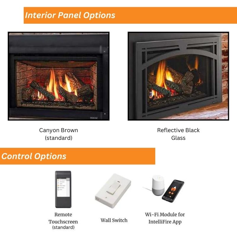 Majestic Trilliant 35" Direct Vent Gas Insert | TRILLIANT35IN