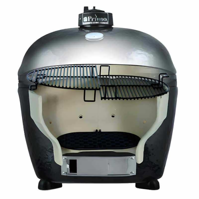 Primo All-In-One Oval Large 300 Ceramic Kamado Grill With Cart - PGCLRC