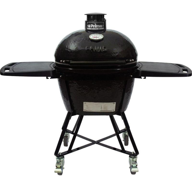 Primo All-In-One Oval Large 300 Ceramic Kamado Grill With Cart - PGCLRC