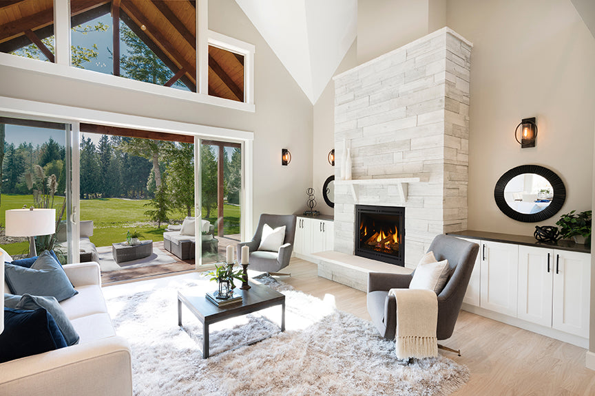 Majestic Quartz 36 Platinum Direct Vent Gas Fireplace | QUARTZPLA36IL QUARTZPLA36IN