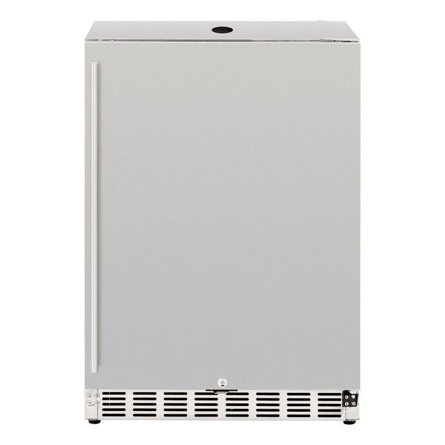 Summerset RFR-24DK 24-Inch Outdoor Kegerator - stainless steel door and handle detail