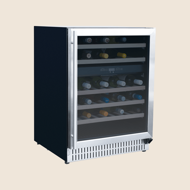 Summerset RFR-24WD 24-Inch Dual Zone Wine Cooler - angled view door closed