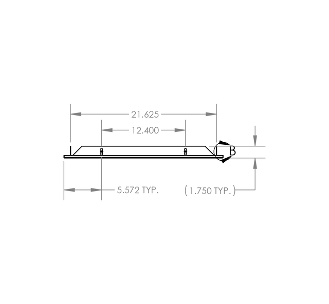 Summerset RTK-22 Trim Kit - top dimensions diagram