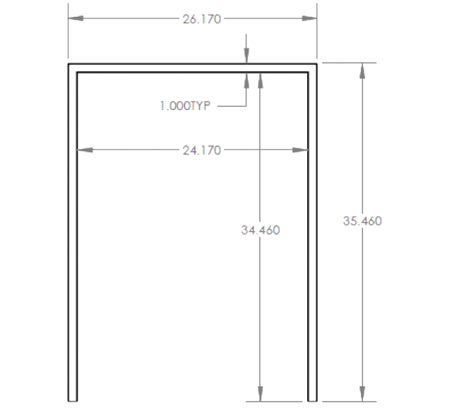 Summerset RTK-24LG Kegerator Trim Kit - front view