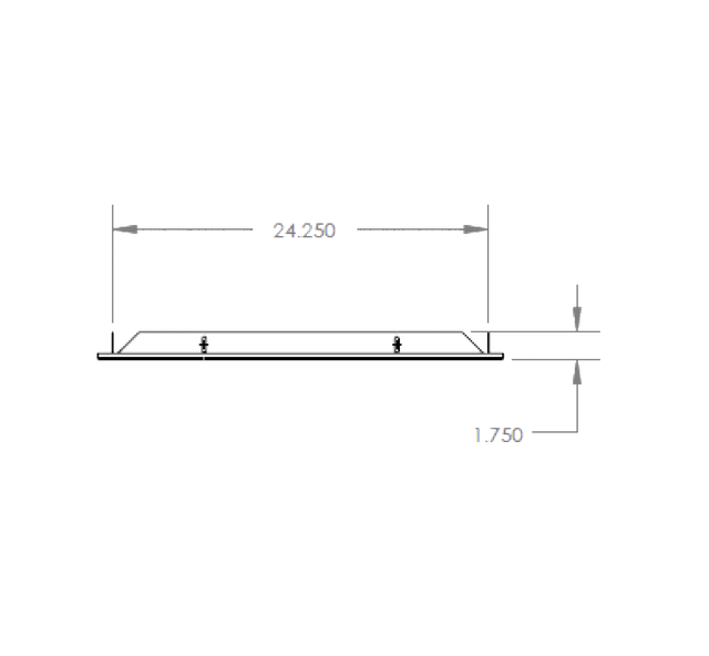 Summerset RTK-24LG Kegerator Trim Kit - top dimensions diagram