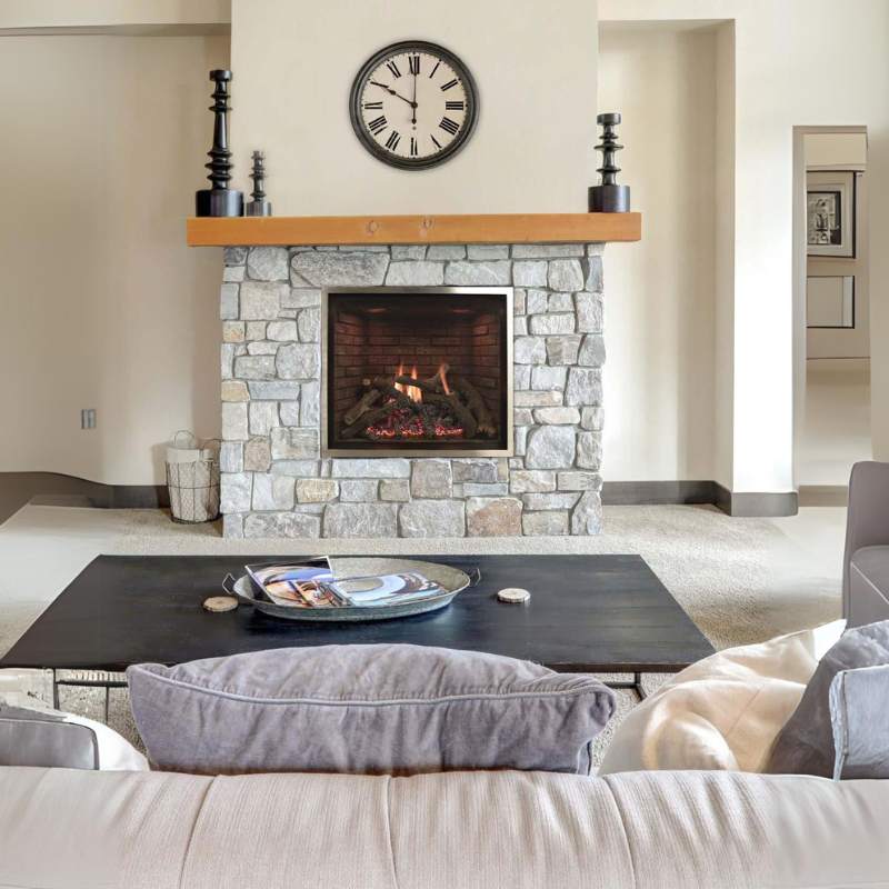 Empire Rushmore 36" Clean-Face Direct Vent Fireplace | DVCT36CBP