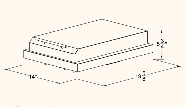 Summerset SB1 Single Side Burner - dimensions diagram