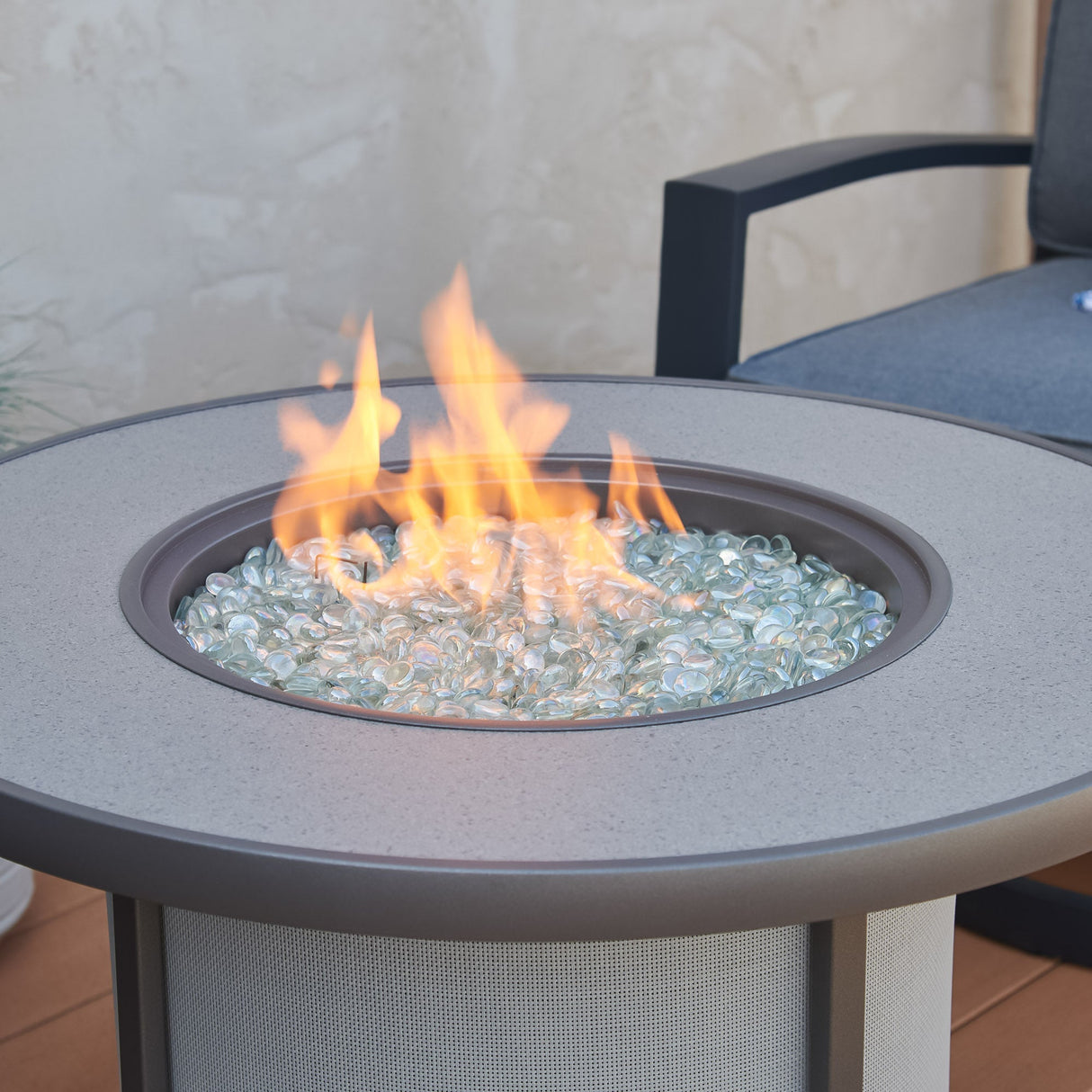 Stonefire Round Gas Fire Pit Table