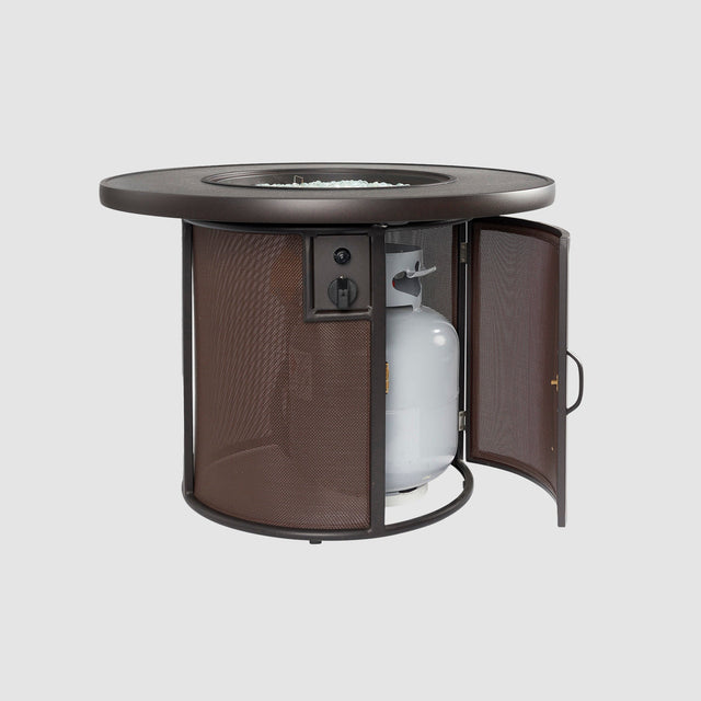 Stonefire Round Gas Fire Pit Table